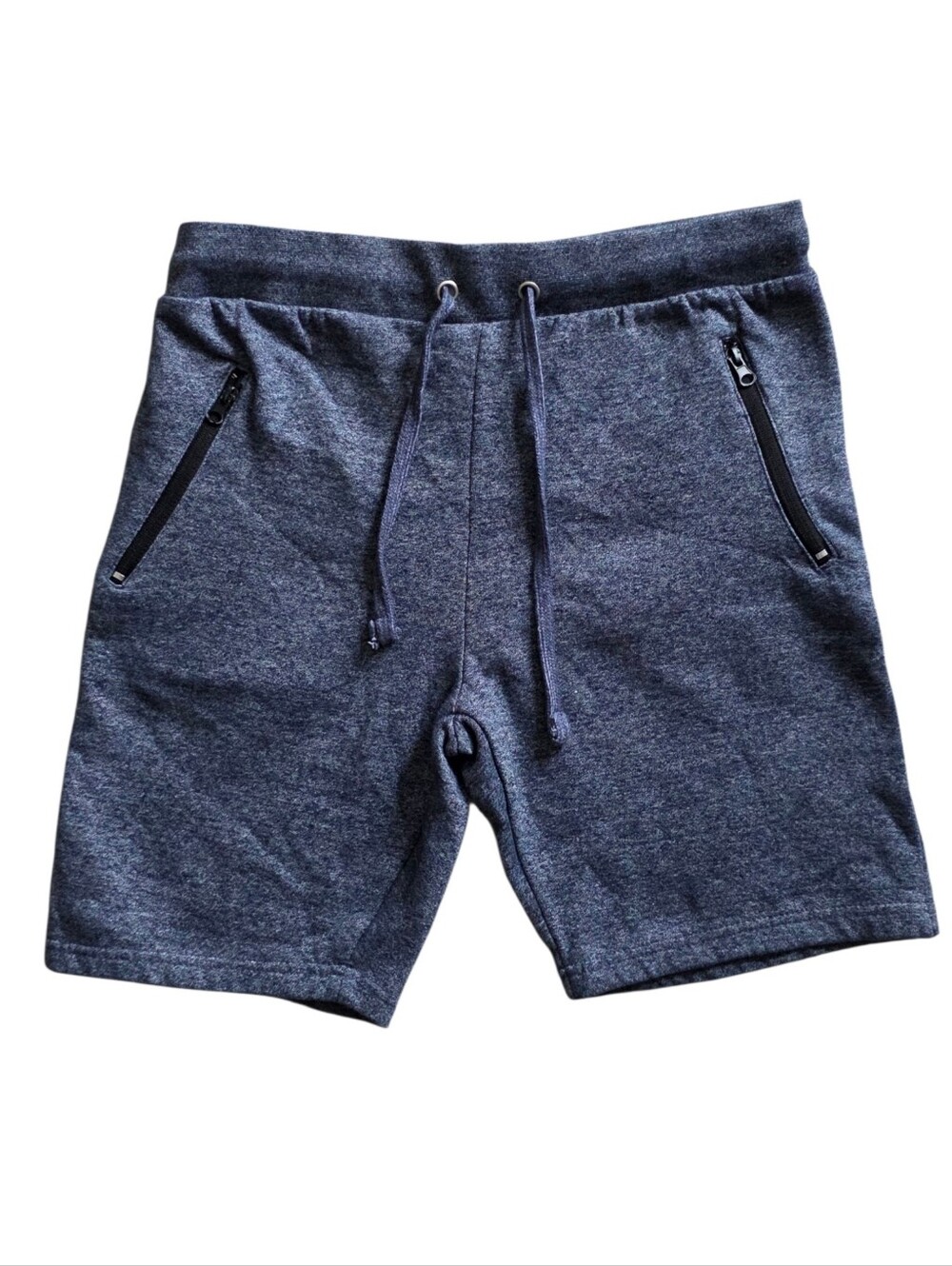 Salty Wave Collection Medium Heather Blue Fleece Sweat Shorts Coastal Wear